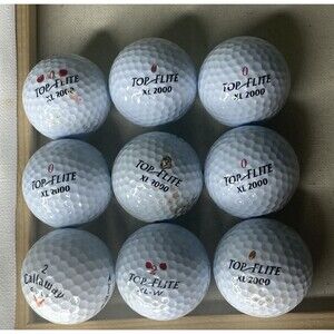 Golf Balls Lot If 9 top elite XL 2000 golf balls Lot Of 9 Exceptional Spin